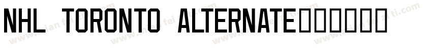 NHL Toronto Alternate字体转换